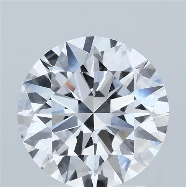 2.10 Carat Round Lab Grown Diamond, Ideal Cut, D Color, VVS2 Clarity