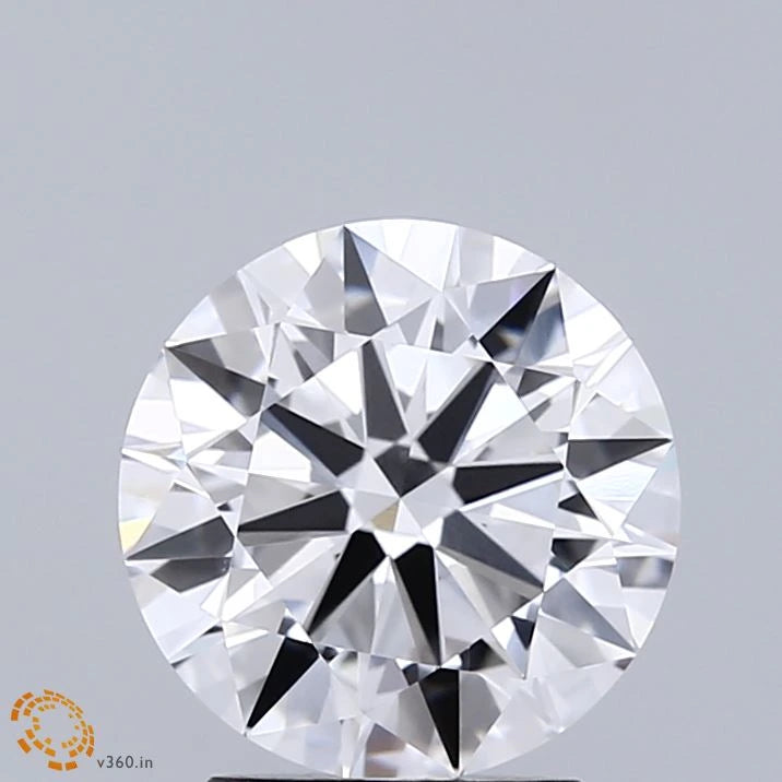 2.20 Carat Round Lab Grown Diamond, Ideal Cut, D Color, VVS1 Clarity