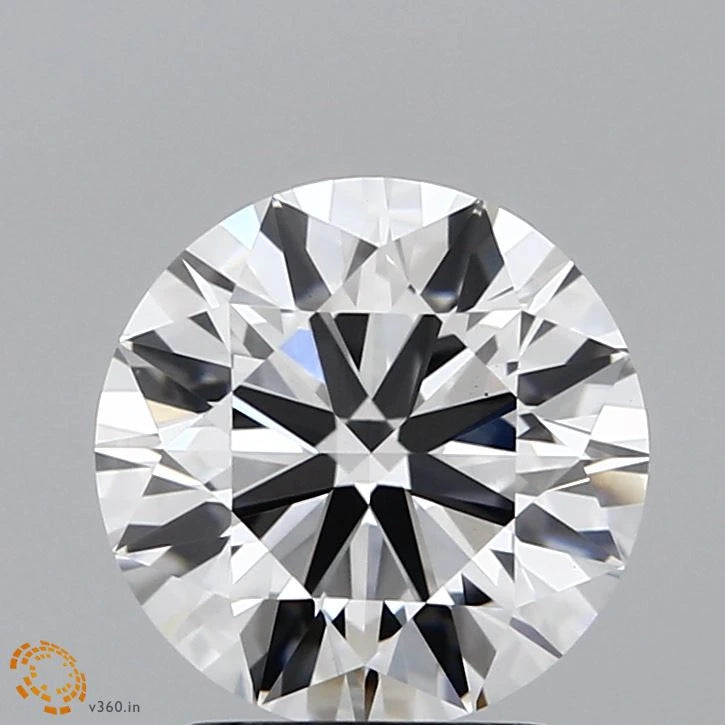 2.21 Carat Round Lab Grown Diamond, Ideal Cut, G Color, VVS2 Clarity