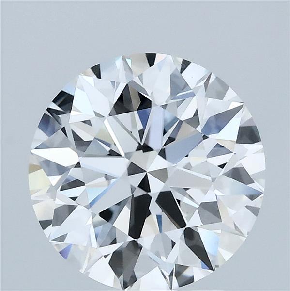 2.25 Carat Round Lab Grown Diamond, Ideal Cut, E Color, VS1 Clarity