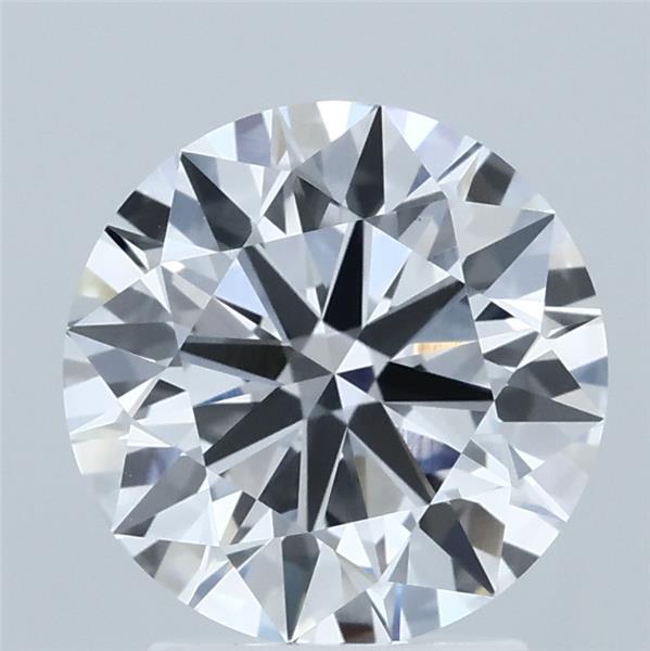 2.35 Carat Round Lab Grown Diamond, Ideal Cut, E Color, VS1 Clarity