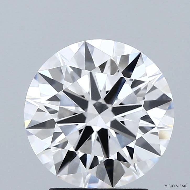 2.56 Carat Round Lab Grown Diamond, Ideal Cut, D Color, VVS1 Clarity