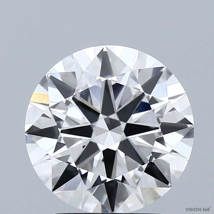 2.57 Carat Round Lab Grown Diamond, Excellent Cut, F Color, VVS1 Clarity
