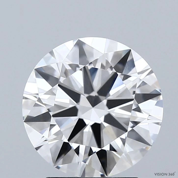 2.62 Carat Round Lab Grown Diamond, Ideal Cut, E Color, VVS1 Clarity