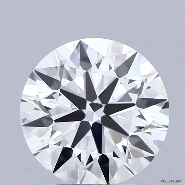 2.64 Carat Round Lab Grown Diamond, Ideal Cut, F Color, VVS2 Clarity