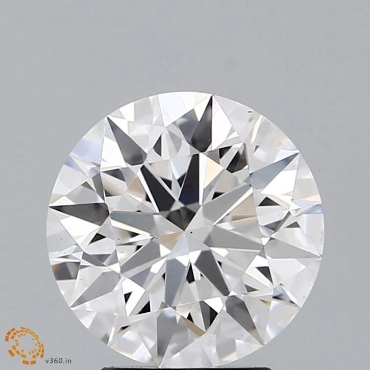 2.68 Carat Round Lab Grown Diamond, Ideal Cut, F Color, VS1 Clarity