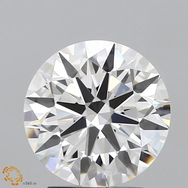 2.69 Carat Round Lab Grown Diamond, Ideal Cut, G Color, VVS2 Clarity