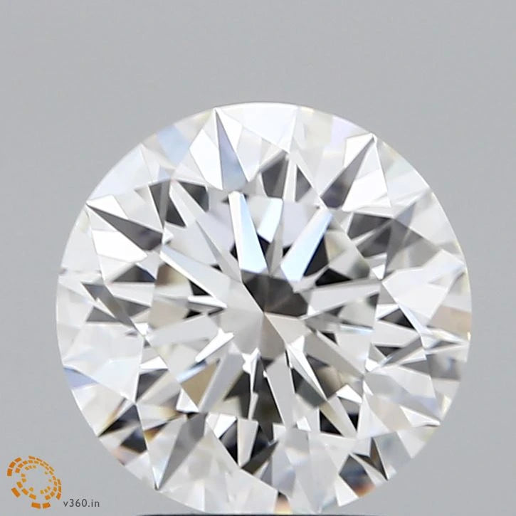 2.72 Carat Round Lab Grown Diamond, Excellent Cut, G Color, VVS2 Clarity