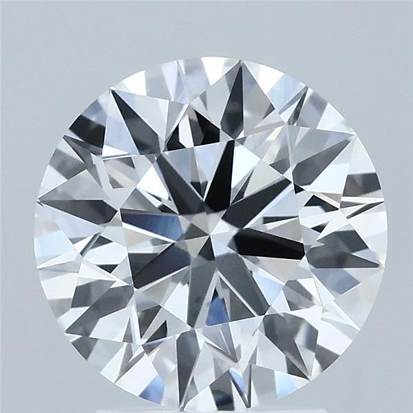 2.73 Carat Round Lab Grown Diamond, Ideal Cut, E Color, VS1 Clarity