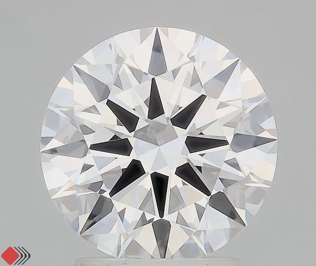 2.74 Carat Round Lab Grown Diamond, Ideal Cut, E Color, VVS1 Clarity