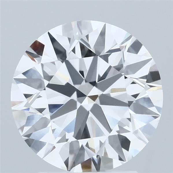 2.79 Carat Round Lab Grown Diamond, Ideal Cut, E Color, VS1 Clarity