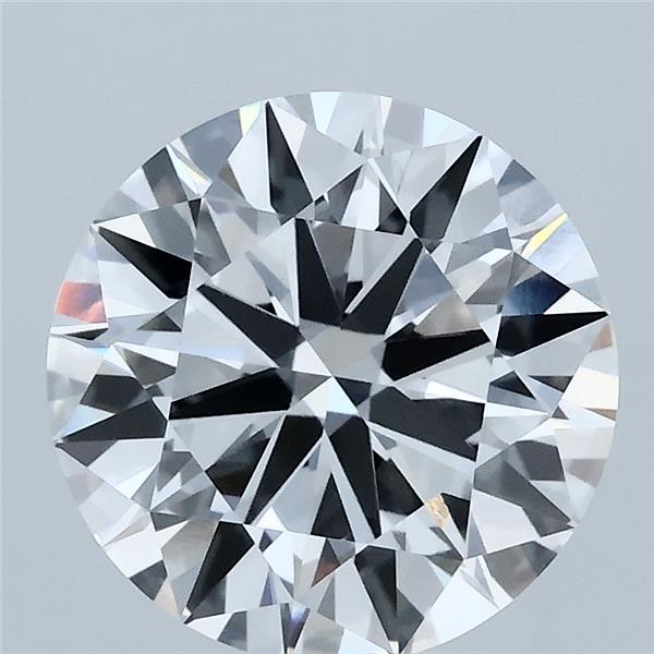 2.83 Carat Round Lab Grown Diamond, Ideal Cut, E Color, VVS2 Clarity