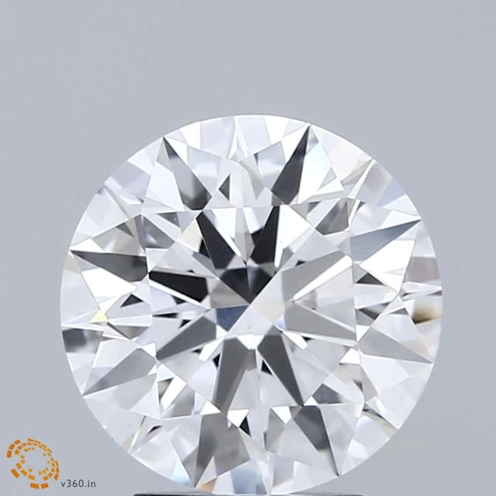 2.86 Carat Round Lab Grown Diamond, Ideal Cut, D Color, VS1 Clarity