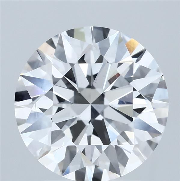 3.00 Carat Round Lab Grown Diamond, Excellent Cut, D Color, VS2 Clarity