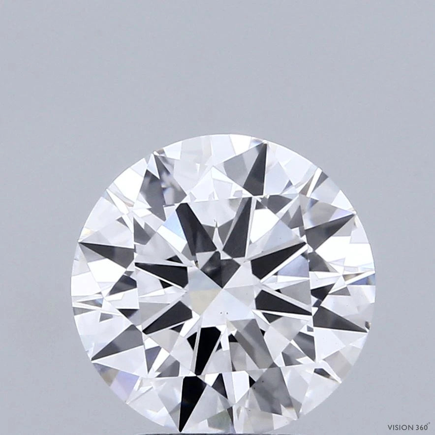 3.00 Carat Round Lab Grown Diamond, Excellent Cut, E Color, VS1 Clarity