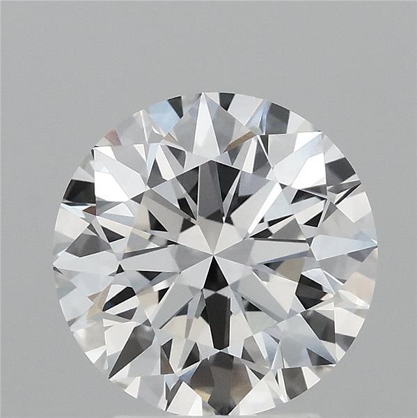 3.02 Carat Round Lab Grown Diamond, Ideal Cut, E Color, VVS1 Clarity