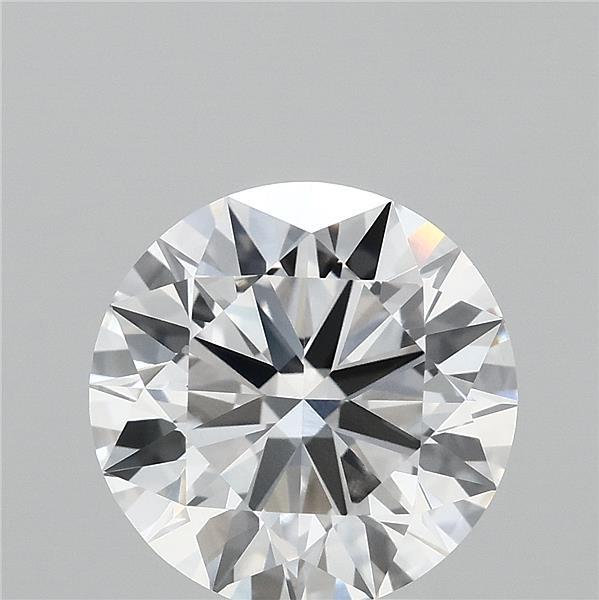 3.41 Carat Round Lab Grown Diamond, Ideal Cut, E Color, VVS2 Clarity