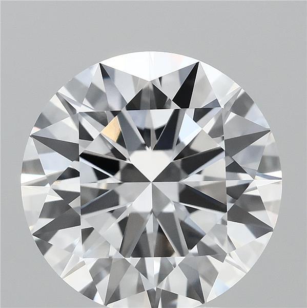 3.50 Carat Round Lab Grown Diamond, Excellent Cut, E Color, VVS2 Clarity
