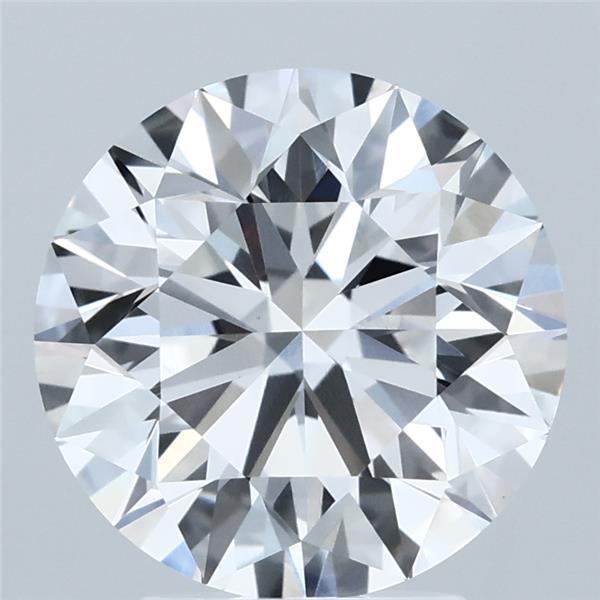 3.50 Carat Round Lab Grown Diamond, Excellent Cut, E Color, VVS2 Clarity