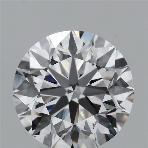 3.51 Carat Round Lab Grown Diamond, Excellent Cut, E Color, VVS2 Clarity