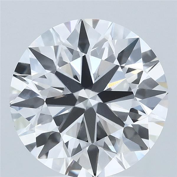 3.55 Carat Round Lab Grown Diamond, Ideal Cut, E Color, VS1 Clarity