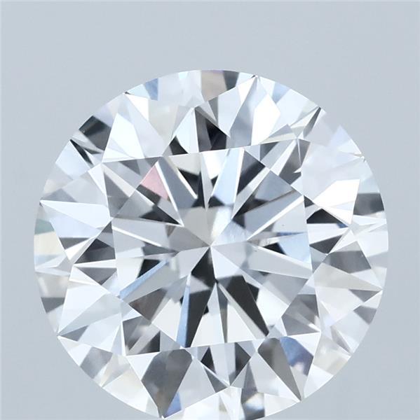 3.83 Carat Round Lab Grown Diamond, Ideal Cut, E Color, VS1 Clarity