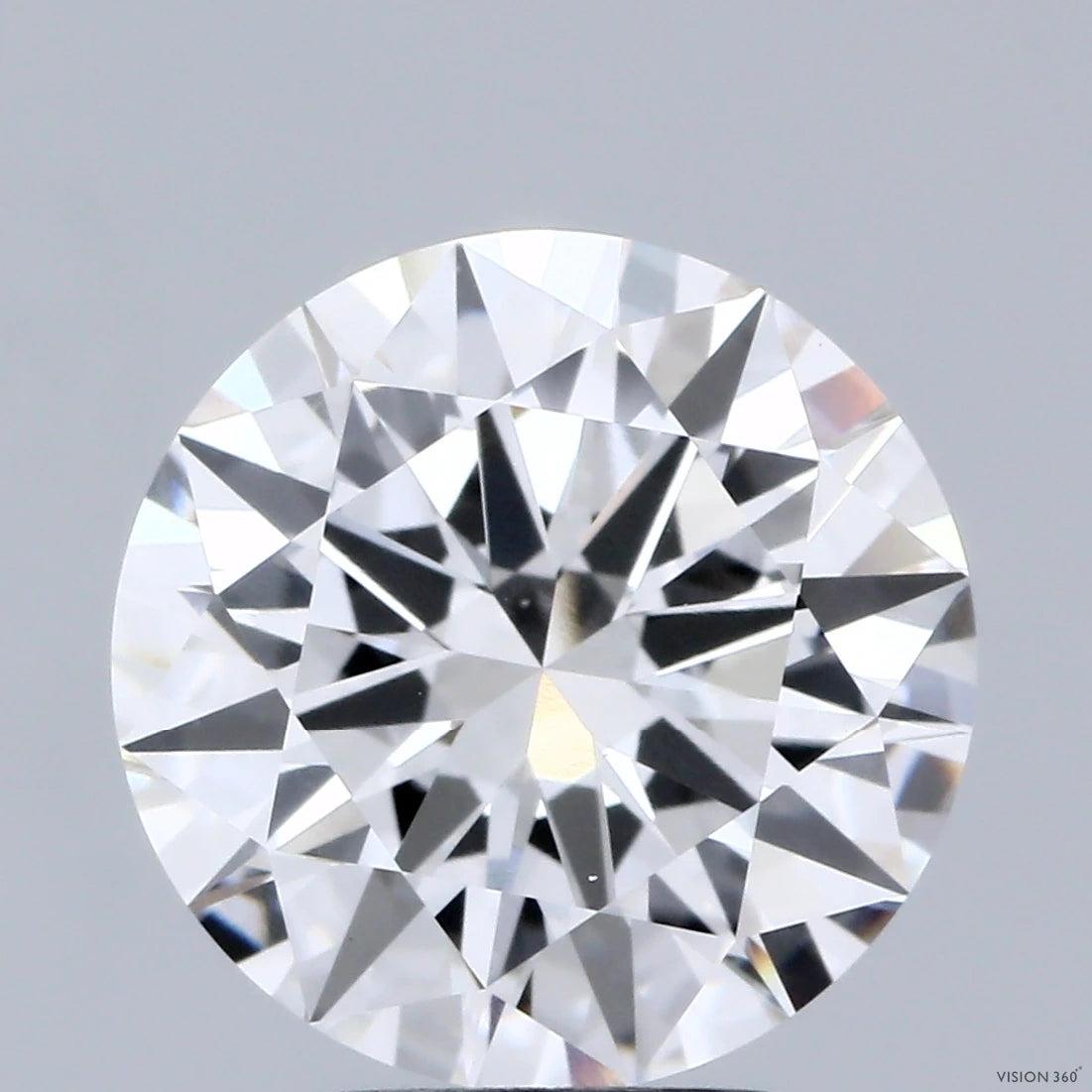 4.00 Carat Round Lab Grown Diamond, Excellent Cut, E Color, VS1 Clarity
