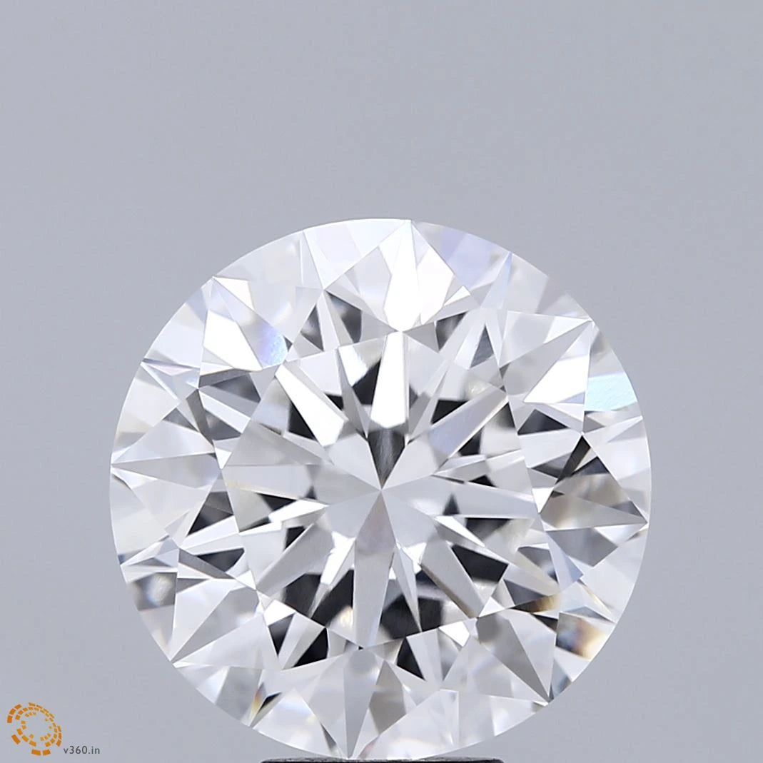 7.51 Carat Round Lab Grown Diamond, Excellent Cut, F Color, VVS1 Clarity