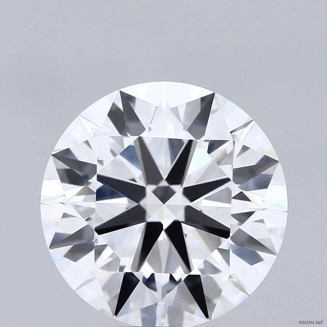 7.60 Carat Round Lab Grown Diamond, Ideal Cut, E Color, VVS1 Clarity