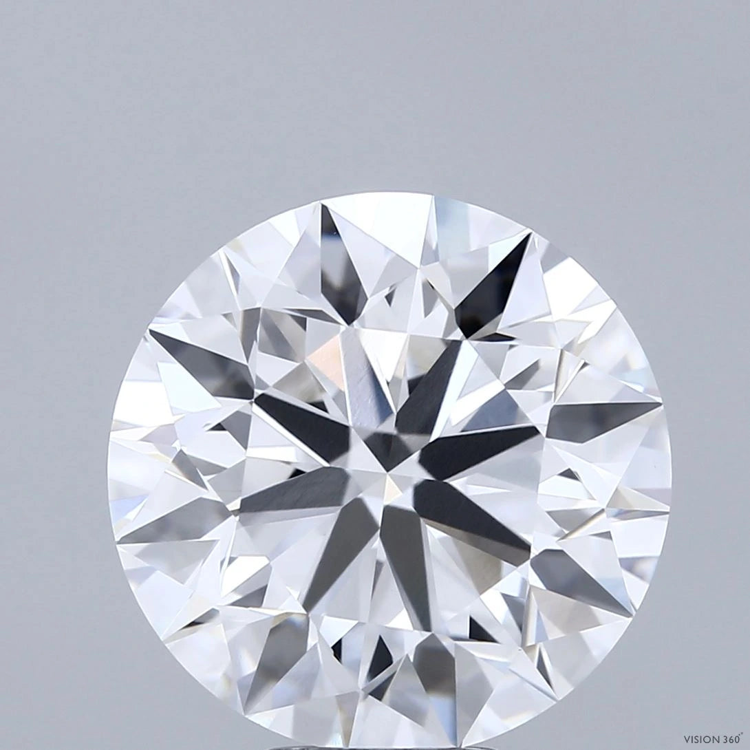 8.19 Carat Round Lab Grown Diamond, Excellent Cut, E Color, VVS2 Clarity