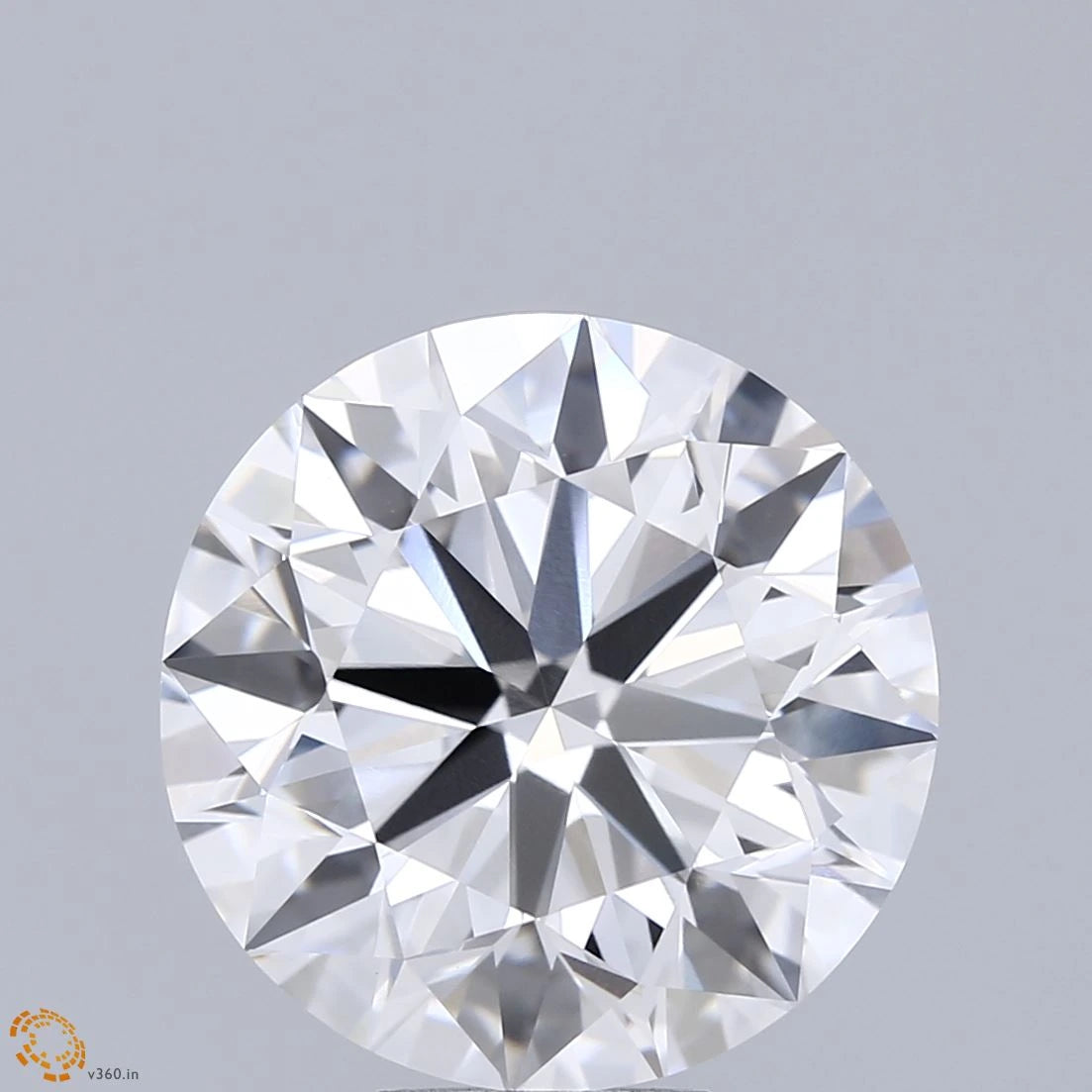 8.46 Carat Round Lab Grown Diamond, Excellent Cut, E Color, VVS2 Clarity