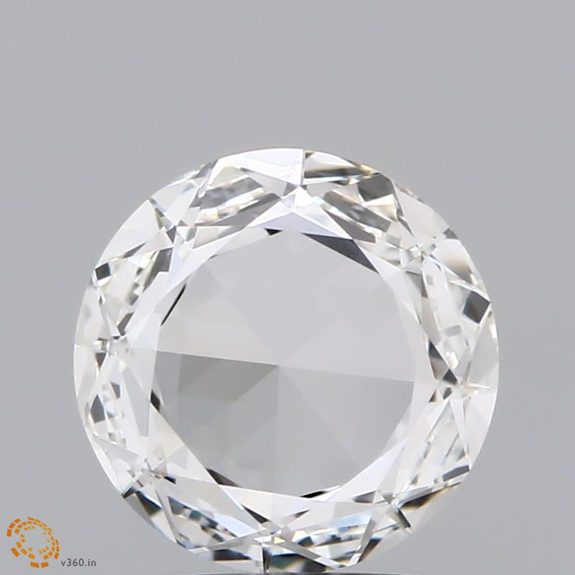1.00 Carat Round Rose Lab Grown Diamond, Excellent Polish, G Color, VVS2 Clarity