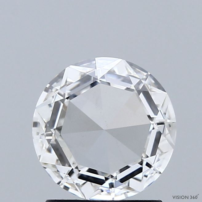 1.14 Carat Round Rose Lab Grown Diamond, Excellent Polish, E Color, VS1 Clarity