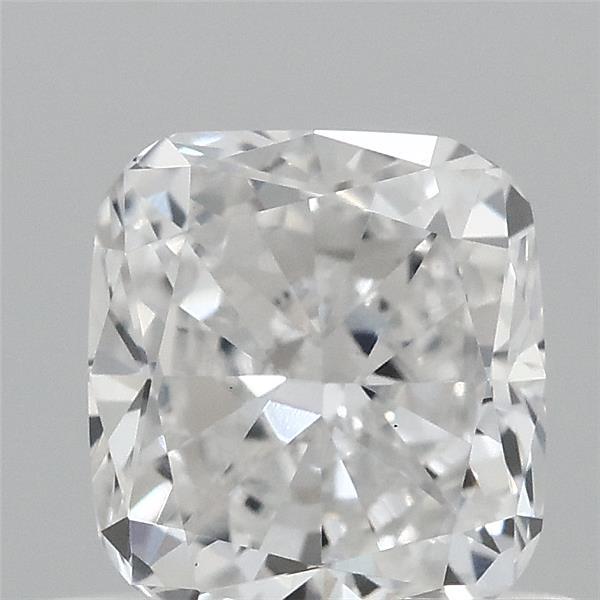 0.71 Carat Square Cushion Lab Grown Diamond, Very Good Polish, D Color, VS1 Clarity