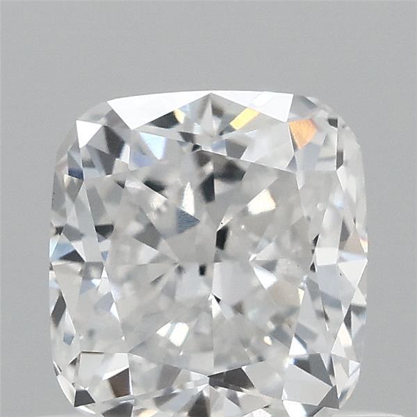 0.72 Carat Square Cushion Lab Grown Diamond, Very Good Polish, D Color, VVS2 Clarity