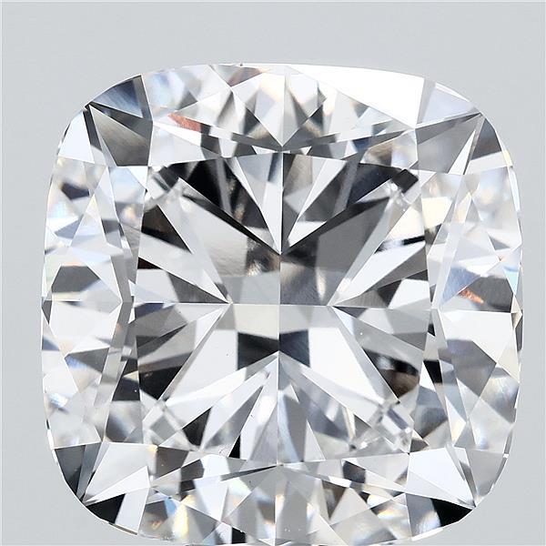 17.07 Carat Square Cushion Lab Grown Diamond, Excellent Polish, E Color, VVS2 Clarity