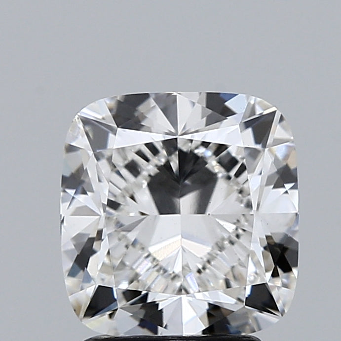 2.51 Carat Square Cushion Lab Grown Diamond, Excellent Polish, F Color, VS2 Clarity