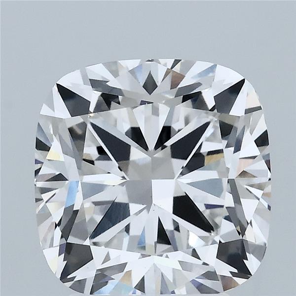 3.53 Carat Square Cushion Lab Grown Diamond, Excellent Polish, E Color, VS1 Clarity