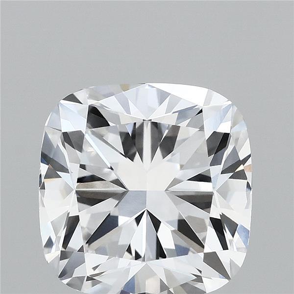 4.16 Carat Square Cushion Lab Grown Diamond, Excellent Polish, D Color, VVS2 Clarity
