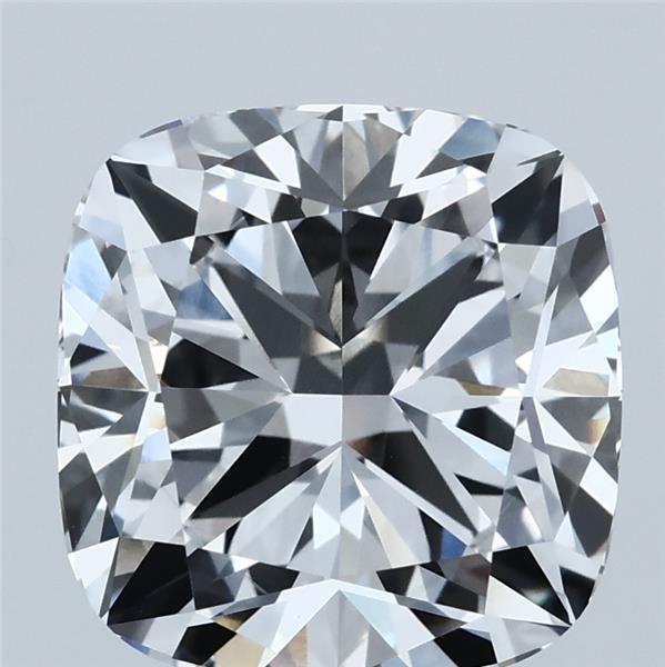 4.28 Carat Square Cushion Lab Grown Diamond, Excellent Polish, E Color, VS1 Clarity