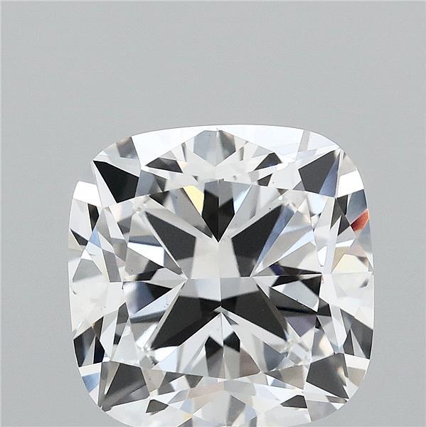 4.64 Carat Square Cushion Lab Grown Diamond, Excellent Polish, E Color, VS1 Clarity
