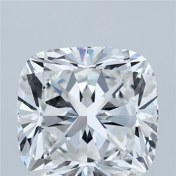 5.23 Carat Square Cushion Lab Grown Diamond, Excellent Polish, E Color, VS1 Clarity
