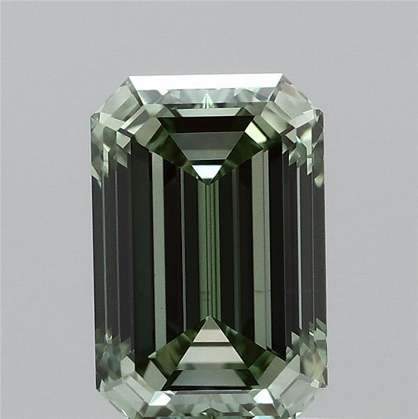 4.01 Carat Square Cushion Lab Grown Diamond, Fancy Vivid Blue Color, VS2 Clarity