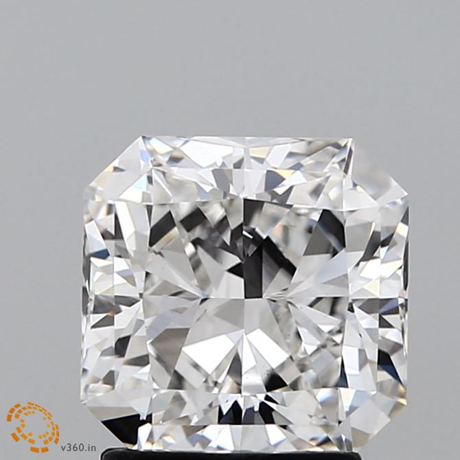 2.02 Carat Square Radiant Lab Grown Diamond, Excellent Polish, F Color, VS1 Clarity