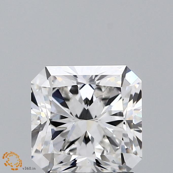 2.02 Carat Square Radiant Lab Grown Diamond, Excellent Polish, F Color, VS1 Clarity
