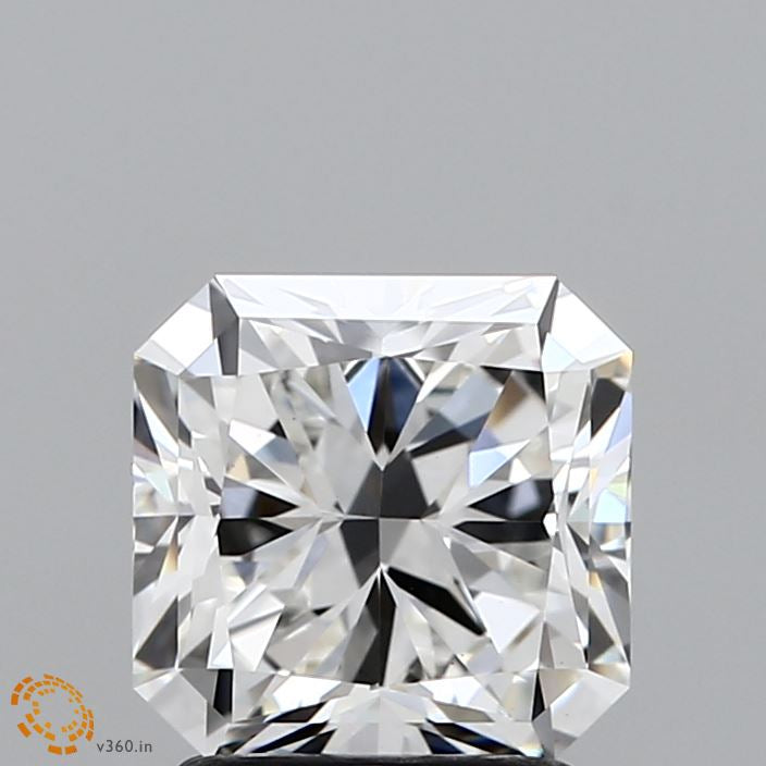 2.04 Carat Square Radiant Lab Grown Diamond, Excellent Polish, F Color, VVS2 Clarity