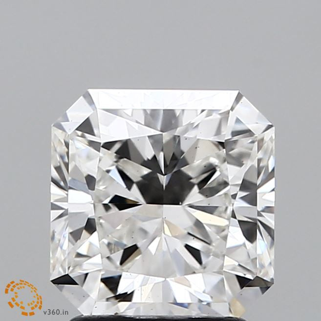 2.05 Carat Square Radiant Lab Grown Diamond, Excellent Polish, F Color, VS2 Clarity