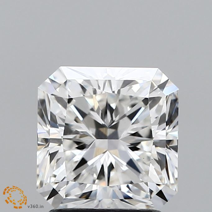 2.08 Carat Square Radiant Lab Grown Diamond, Excellent Polish, F Color, VS1 Clarity