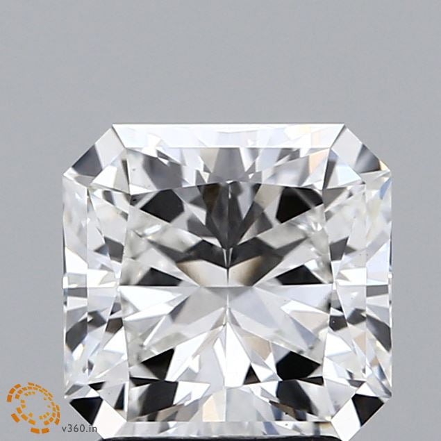 2.10 Carat Square Radiant Lab Grown Diamond, Excellent Polish, F Color, VS1 Clarity