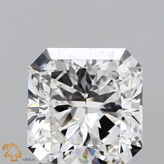 2.12 Carat Square Radiant Lab Grown Diamond, Excellent Polish, F Color, VS1 Clarity